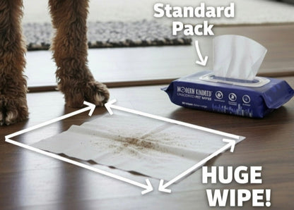 Modern Kindred extra large hypoallergenic pet wipes comparison  wipe and package